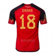 Camisola Belgica Jogador Onana 1º 2022