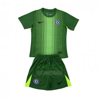 Camisola Chelsea Goleiro Crianca 2025-2026 Verde