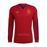 Camisola Espanha 1º Manga Comprida 2022