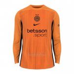Camisola Inter de Milao Goleiro Manga Comprida 2025-2026 Laranja