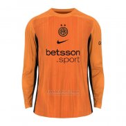 Camisola Inter de Milao Goleiro Manga Comprida 2025-2026 Laranja