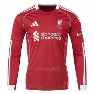Camisola Liverpool 1º Manga Comprida 2025-2026