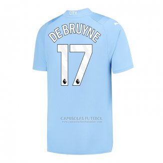Camisola Manchester City Jogador de Bruyne 1º 2023-2024