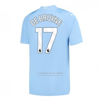 Camisola Manchester City Jogador de Bruyne 1º 2023-2024