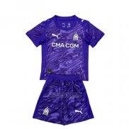 Camisola Olympique Marsella Goleiro Crianca 2025-2026 Purpura