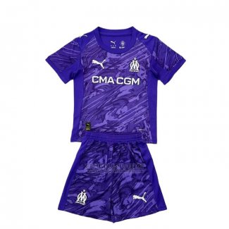 Camisola Olympique Marsella Goleiro Crianca 2025-2026 Purpura