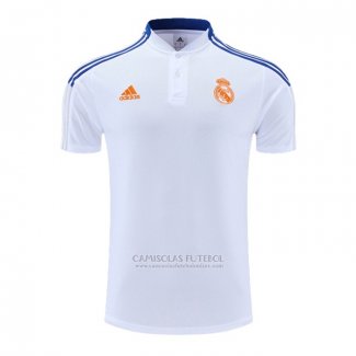 Camisola Polo del Real Madrid 2022-2023 Branco Y Azul