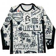 Camisola Pre Match del America Manga Comprida 2024 Branco