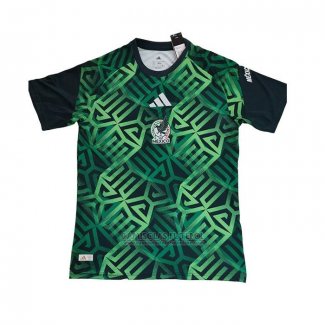 Camisola Pre Match del Mexico 2026 Verde Preto