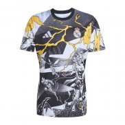 Camisola Pre Match del Real Madrid 2025-2026 Preto Branco
