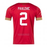 Camisola Serbia Jogador Pavlovic 1º 2022