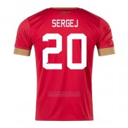 Camisola Serbia Jogador Sergej 1º 2022