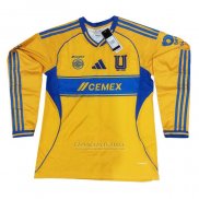 Camisola Tigres UANL 1º Manga Comprida 2025-2026