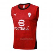 Camisola de Treinamento AC Milao Sin Mangas 2025-2026 Vermelho