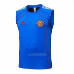 Camisola de Treinamento Manchester United Sin Mangas 2025-2026 Azul