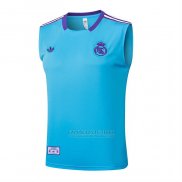 Camisola de Treinamento Real Madrid Sem Mangas 2025-2026 Azul