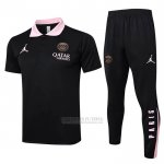 Conjunto Polo del Paris Saint-Germain Jordan 2024-2025 Preto