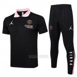 Conjunto Polo del Paris Saint-Germain Jordan 2024-2025 Preto