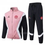 Fato de Treino Com Blusao del Paris Saint-Germain 2025-2026 Rosa Preto