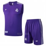 Fato de Treino Real Madrid Sem Mangas 2025-2026 Purpura