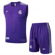 Fato de Treino Real Madrid Sem Mangas 2025-2026 Purpura