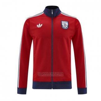 Jaqueta Arsenal 2024-2025 Vermelho Preto