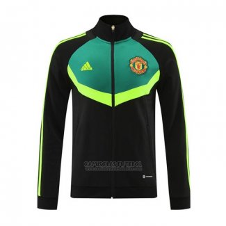 Jaqueta Manchester United 2024-2025 Preto Y Verde