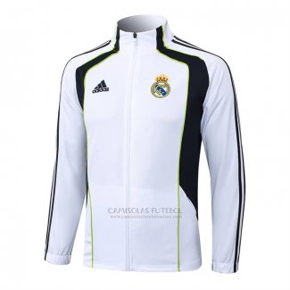 Jaqueta Real Madrid 2025-2026 Branco Preto
