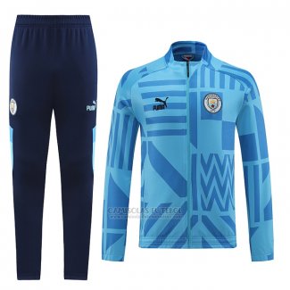 Jaqueta de Treinamento Manchester City 2022-2023 Azul Claro