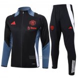Jaqueta de Treinamento Manchester United 2024-2025 Preto Y Cinza