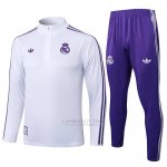 Sueter de Treinamento Real Madrid 2025-2026 Branco Purpura