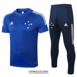 Fato de Treino Cruzeiro Manga Curta 2020-2021 Azul