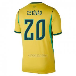 Camisola Brasil Jogador Estevao 1º 2026