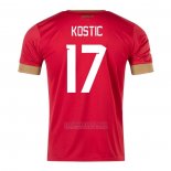 Camisola Serbia Jogador Kostic 1º 2022