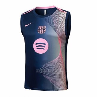 Camisola de Treinamento Barcelona Sin Mangas 2025-2026 Preto Rosa