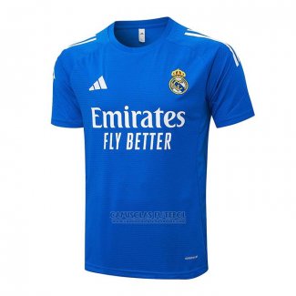 Camisola de Treinamento Real Madrid 2025-2026 Azul Branco