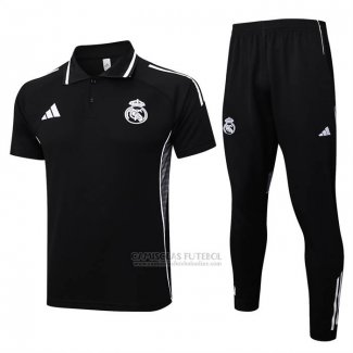Conjunto Polo del Real Madrid 2025-2026 Preto