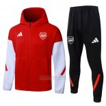 Fato de Treino Hoodie Arsenal 2025-2026 Vermelho