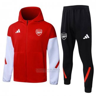 Fato de Treino Hoodie Arsenal 2025-2026 Vermelho