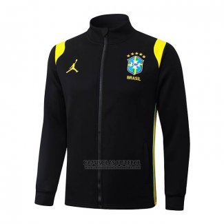Jaqueta Brasil 2026-2027 Preto Amarelo