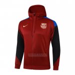 Jaqueta Hoodie Barcelona 2024-2025 Vermelho