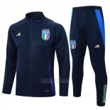 Jaqueta de Treinamento Italia Crianca 2024-2025 Azul