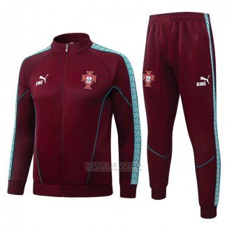 Jaqueta de Treinamento Portugal Crianca 2026-2027 Vermelho