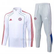 Sueter de Treinamento Bayern de Munique 2025-2026 Branco Vermelho