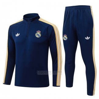 Sueter de Treinamento Real Madrid Crianca 2026-2027 Azul