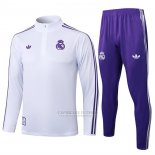 Sueter de Treinamento Real Madrid Crianca 2025-2026 Branco Purpura
