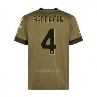 Camisola AC Milao Jogador Bennacer 3º 2022-2023