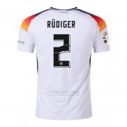 Camisola Alemanha Jogador Rudiger 1º 2024