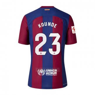 Camisola Barcelona Jogador Kounde 1º 2023-2024