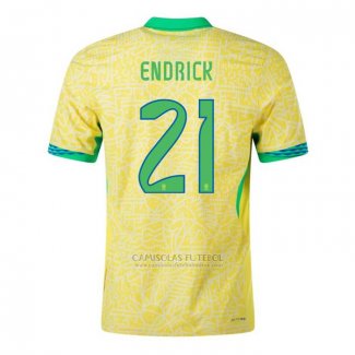 Camisola Brasil Jogador Endrick 1º 2024